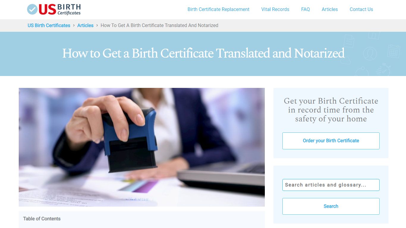 How to Get a Birth Certificate Translated - US Birth Certificates